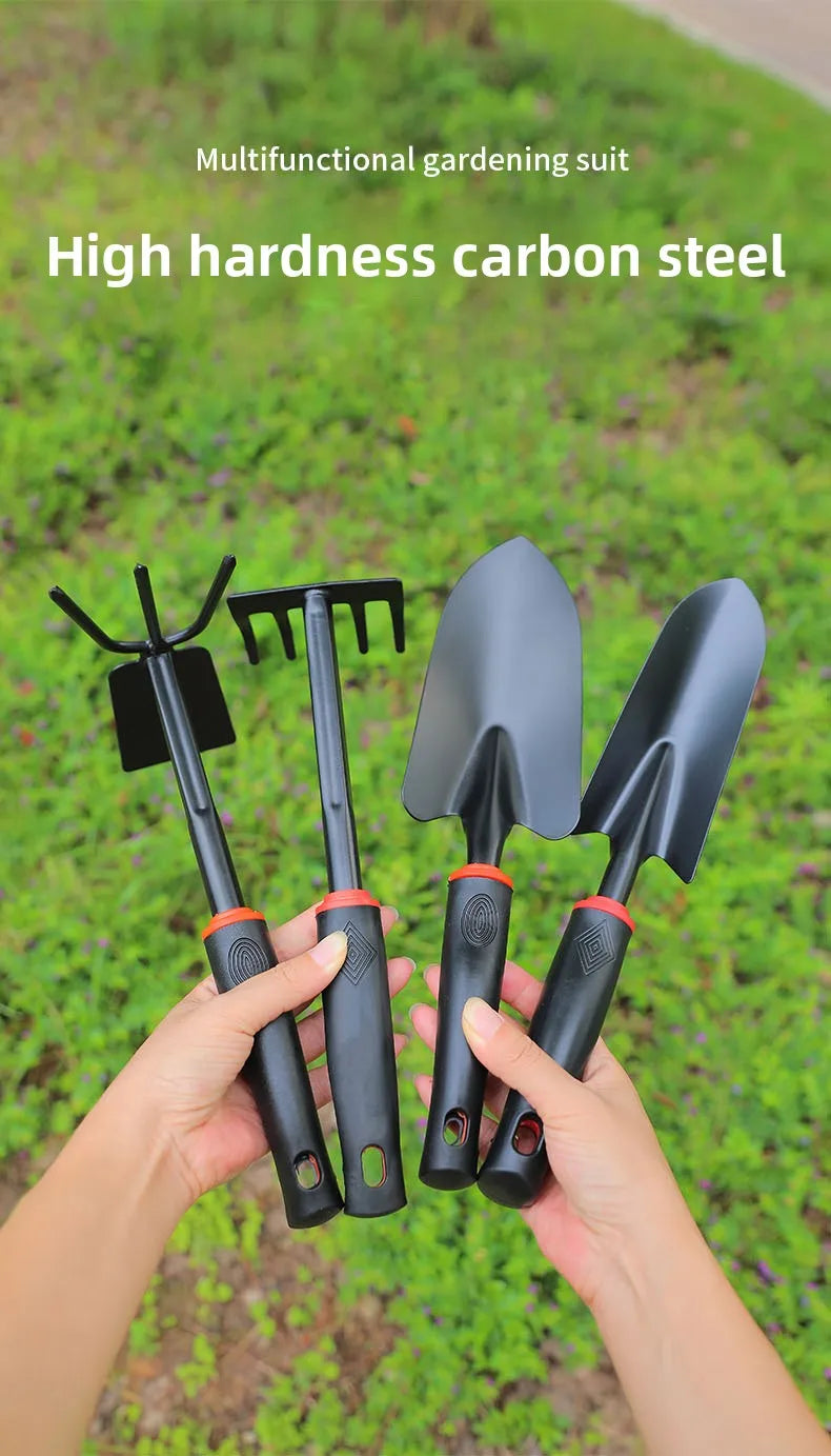 5 Pack 5-in-1 Gardening Hand Tool Set, Mini Hoe & Small Shovel for Outdoor Digging, Garden Loosening & Beach Clamming Tools