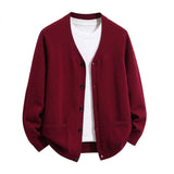 Men's V-Neck Button Cardigan — view 7