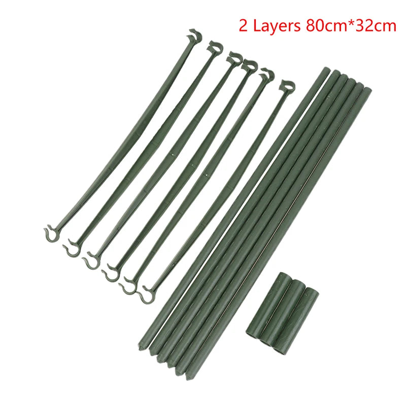 ♥DIY Tomato Plant Support Kit – Stackable Stakes & Rings for Climbing Vegetables & Flowers|〔YY33〕