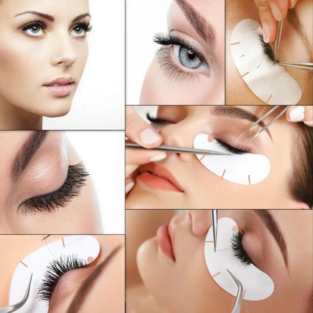 50/100pairs U Shape Eyelash Pads Grafted Lash Hydrogels Gel Patches Under Eye Pads for Eyelash ExtensionTips StickerMakeup Tools