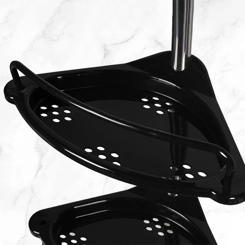 Adjustable Telescopic Shower Rack Stainless Steel Floor-to-Ceiling Bathroom Storage Rack, Rustproof & Space-Saving Organizer