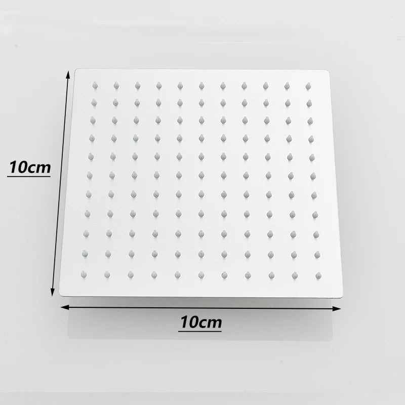 SHBSHAIMY Square/Rotundity Rainfall Bathroom Shower Head Accessories Brass Ceiling Mounted Bathtub Shower Head