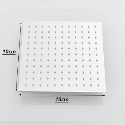 SHBSHAIMY Square/Rotundity Rainfall Bathroom Shower Head Accessories Brass Ceiling Mounted Bathtub Shower Head