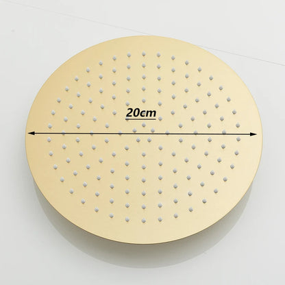 SHBSHAIMY Square/Rotundity Rainfall Bathroom Shower Head Accessories Brass Ceiling Mounted Bathtub Shower Head
