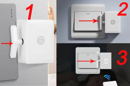 USB Rechargeable Wireless Control Light Switch Off Tool Automatic Button Pusher Intelligent Lazy Remote Control Switch