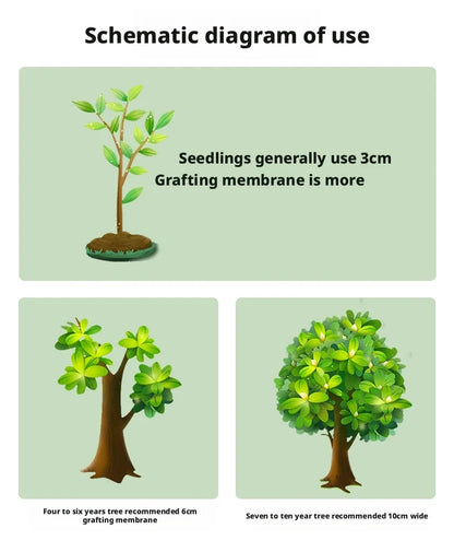 200m Length Eco-Friendly Biodegradable Grafting Tape Graft Membrane Gardening Bind Belt PE Grafting Tape Packaging wrapping film