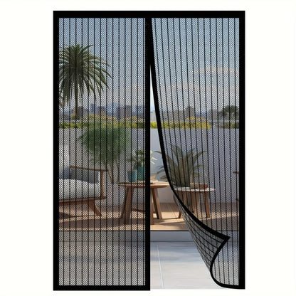 Mosquito-resistant Door Curtain Without Punching for Living Room Bedroom Dining Hands-free Mesh Partition To Prevent Insects