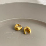 Brushed Geometric Earrings — view 15