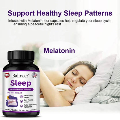 Valerian Root - Support for Calm & Relaxation To Prepare for Sleep, Nervous System Health, with Melatonin Extract, 120 Capsules