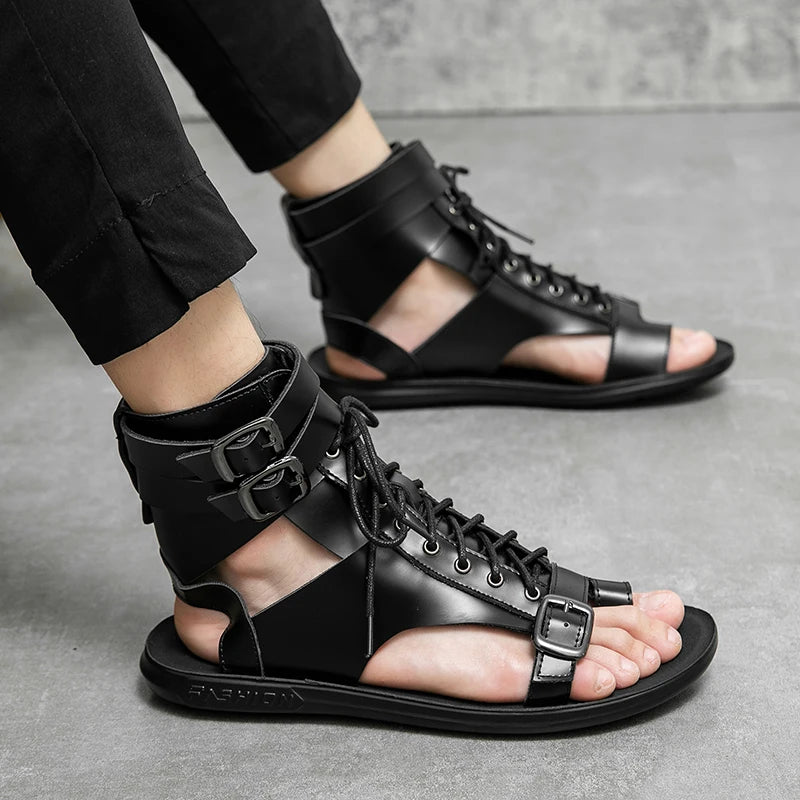 Men Trending Sandals Summer Outdoor Leisure Non-Slip Beach Luxury Sandals Fashion Breathable Brand Shoes Men Slippers