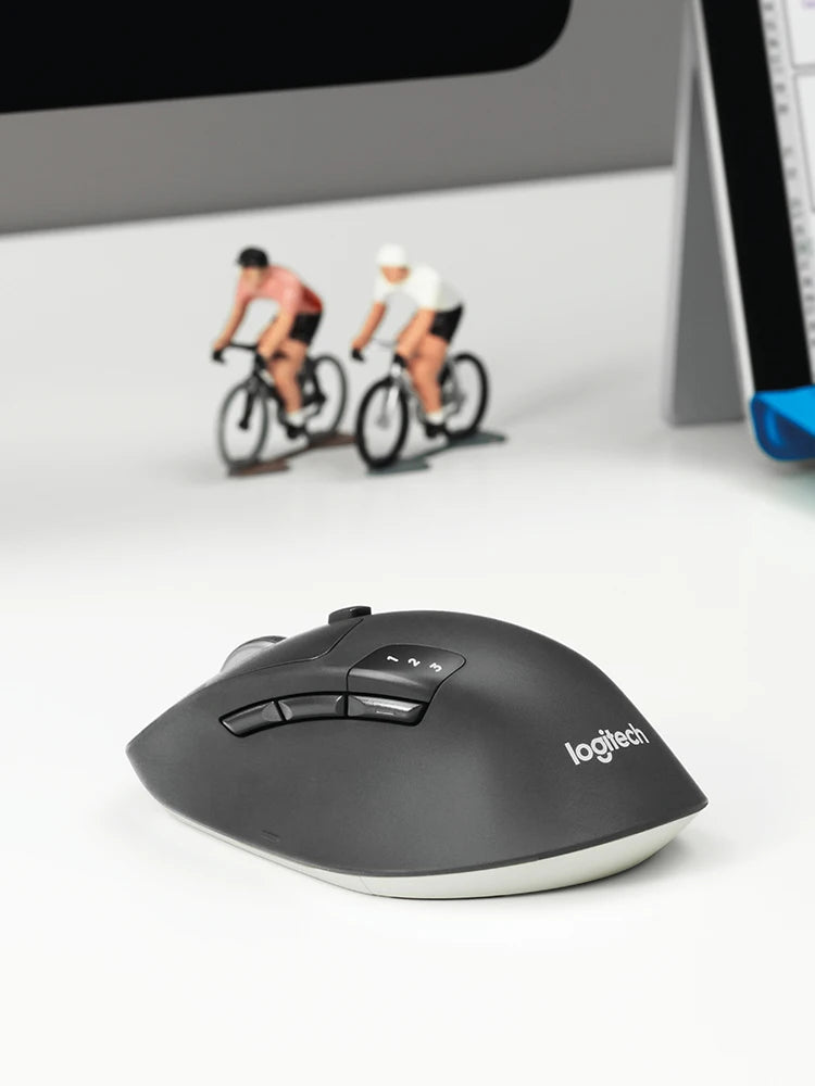 Logitech M720 Wireless Bluetooth Mouse Union Dual Mode Multi-device Office Efficient Comfortable Feel Notebook