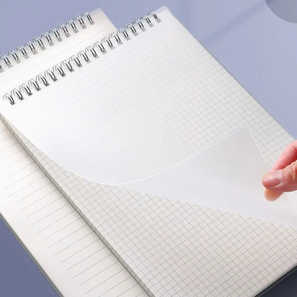 New Multifunctional A5/B5/A4 Coil Notebook 80Sheets Grids/Blank/Horizontal Line Notepad Flip Up Spiral Notebook Students Gift