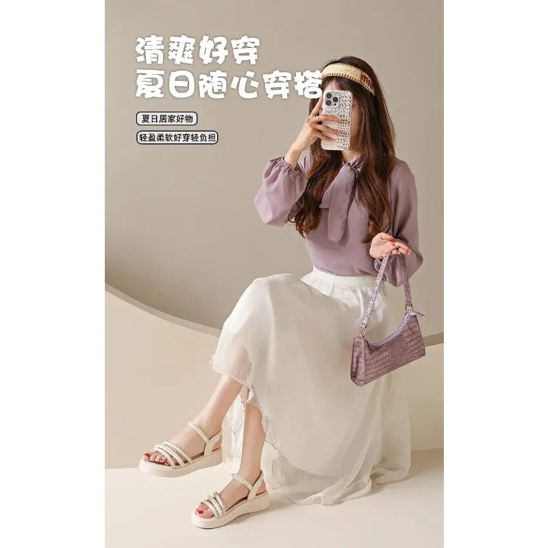 New Arrival Women's Sandals Slides Fashion Casual Ladies Breathable Non-slip Soft Sole Outdoor Beach Daily Home Shoes