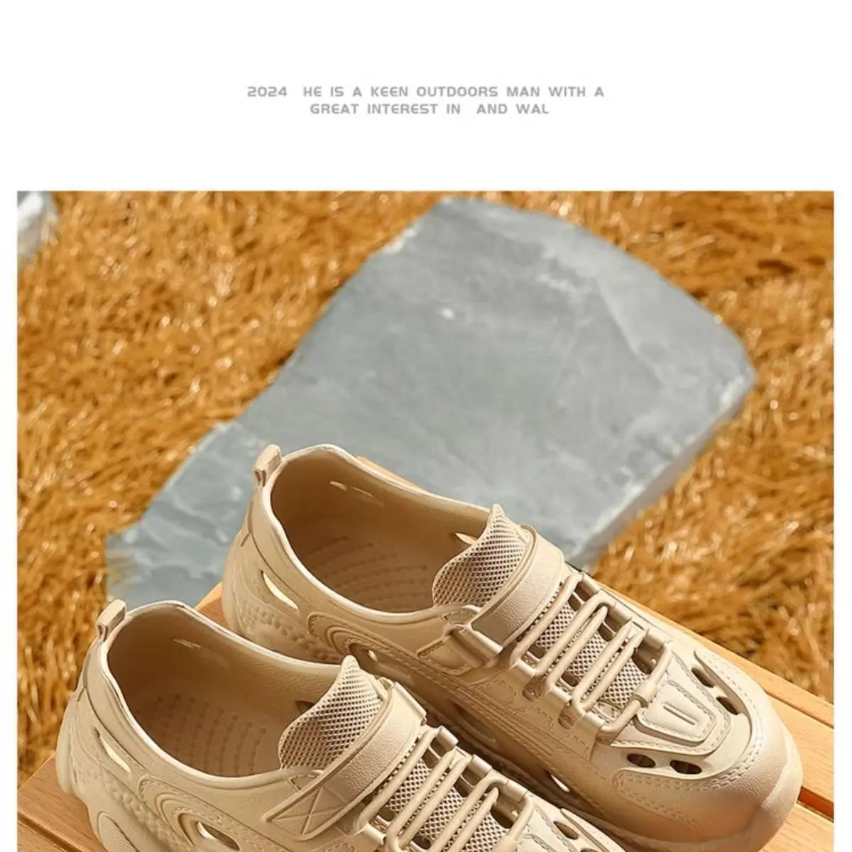 Outdoor Sports Slippers for Men and Women, Thick-Soled Eva Non-Slip Breathable Clogs, Fishing Beach Sandals, Unisex Couple Style