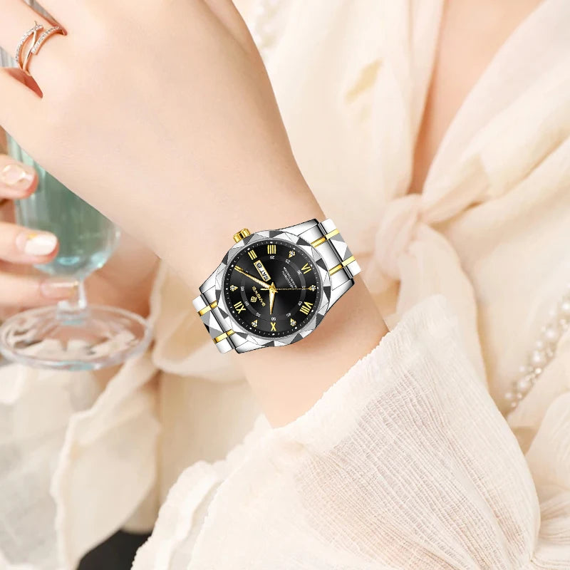 BANGWEI Woman Watch Luxury Elagant Classic Fashion ClockBusiness Casual Date Stainless Waterproof Luminous Quartz Ladies Watches