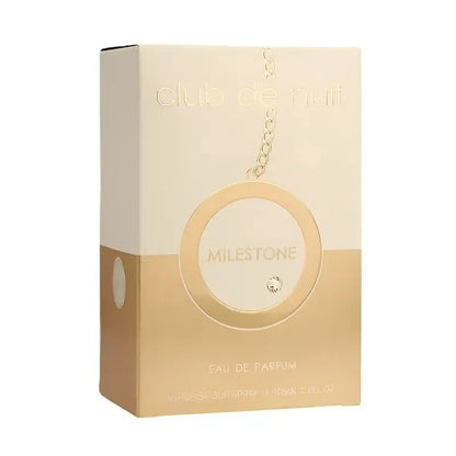 Club De Nuit Milestone Unisex perfume spray, 3.6 oz., wood flower and musk perfume, suitable for various occasions