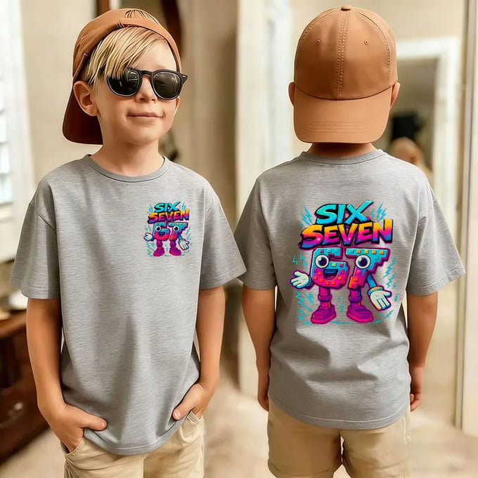 Kids' Six Seven Cartoon T-Shirt — product image