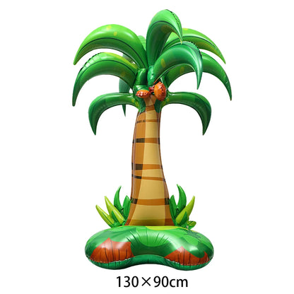 Hawaiian Party Photo Props Decorations Summer Beach Tropical Flamingo Party Supplies Aloha Banner Hawaiian Party DIY Supplies