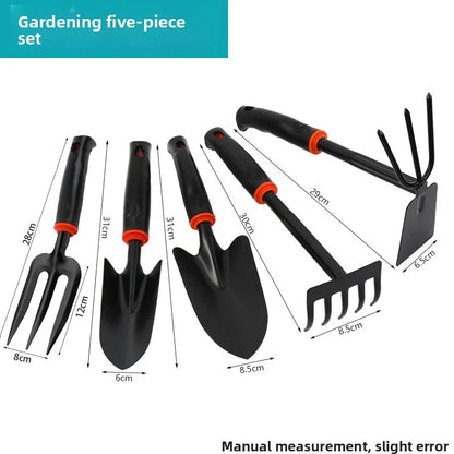 5 Pack 5-in-1 Gardening Hand Tool Set, Mini Hoe & Small Shovel for Outdoor Digging, Garden Loosening & Beach Clamming Tools