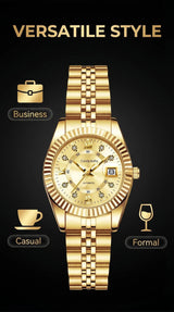 Classic Quartz Date Wristwatch