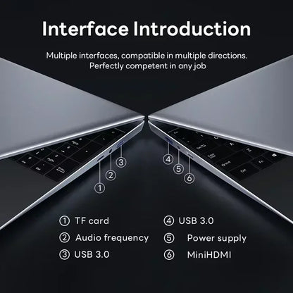 2026 14.1 Inch Ultra Thin Laptop 2026 Win11 Intel I9-9880H DDR4 16GB/32GB RAM 2TB SSD Portable Business Notebook