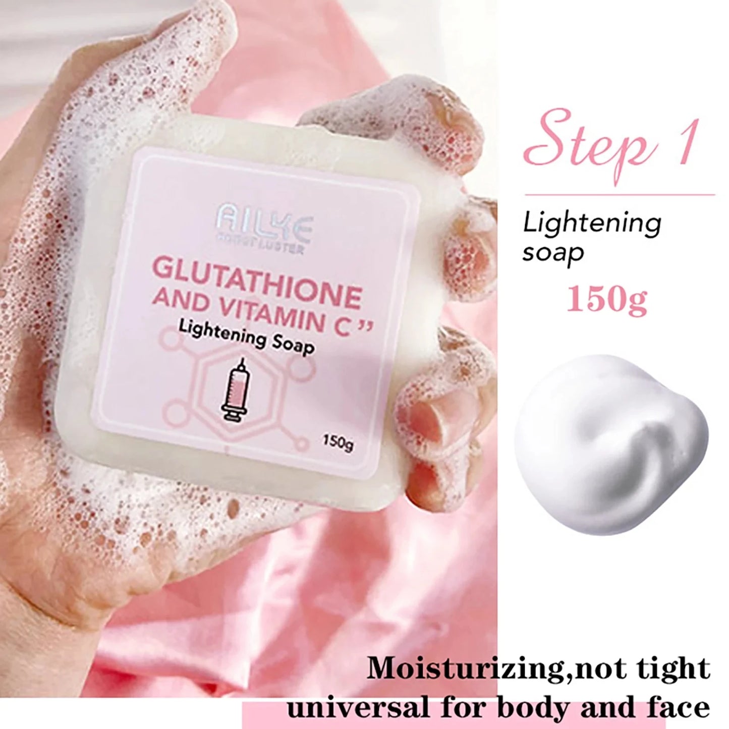 AILKE Whitening Moisturizing Korean Facial And Body Lotion, Reduce Melanin Wrinkles, Vitamin C Dark Spots Remove Skin Care Cream
