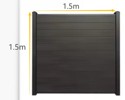 Modern Rustproof Aluminum Fence Slat Fence Panel Powder Coated Privacy Fence For Outdoor Yard Easy Installation Durable Design