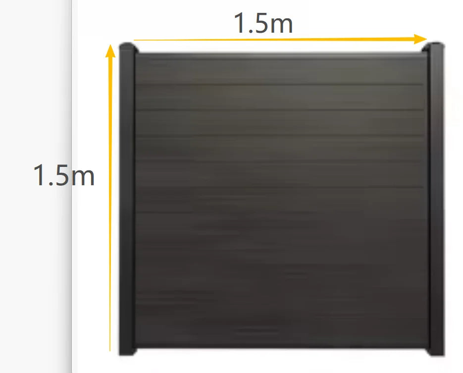 Modern Rustproof Aluminum Fence Slat Fence Panel Powder Coated Privacy Fence For Outdoor Yard Easy Installation Durable Design