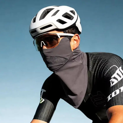 Cycling Face Mask Men Women UV Protection Neck Cover, Sun Protective Neck Warmer Breathable Face Cover Hiking Fishing Ear-Loop