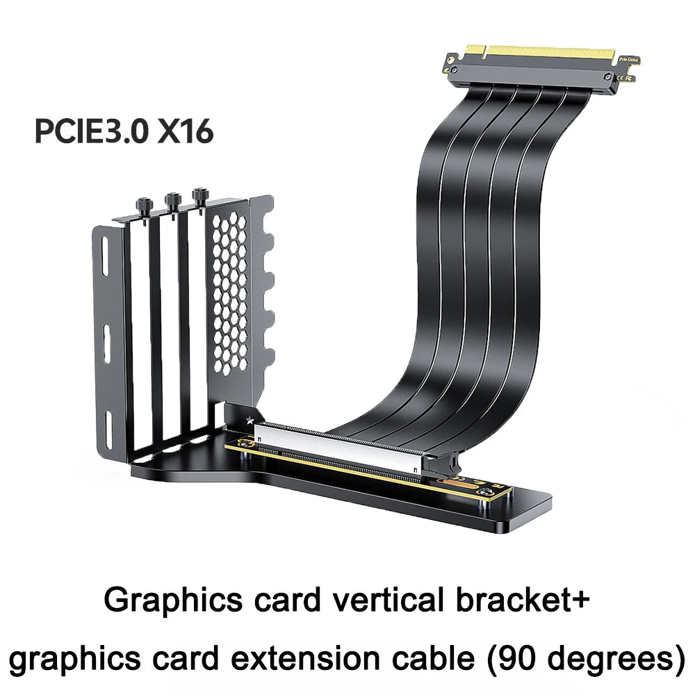 PCI Express 3.0/4.0 x16 to x16 Gen 4 GPU Double Reverse Graphics Card  Extension Cable Riser Card For ITX gold-plated Connector