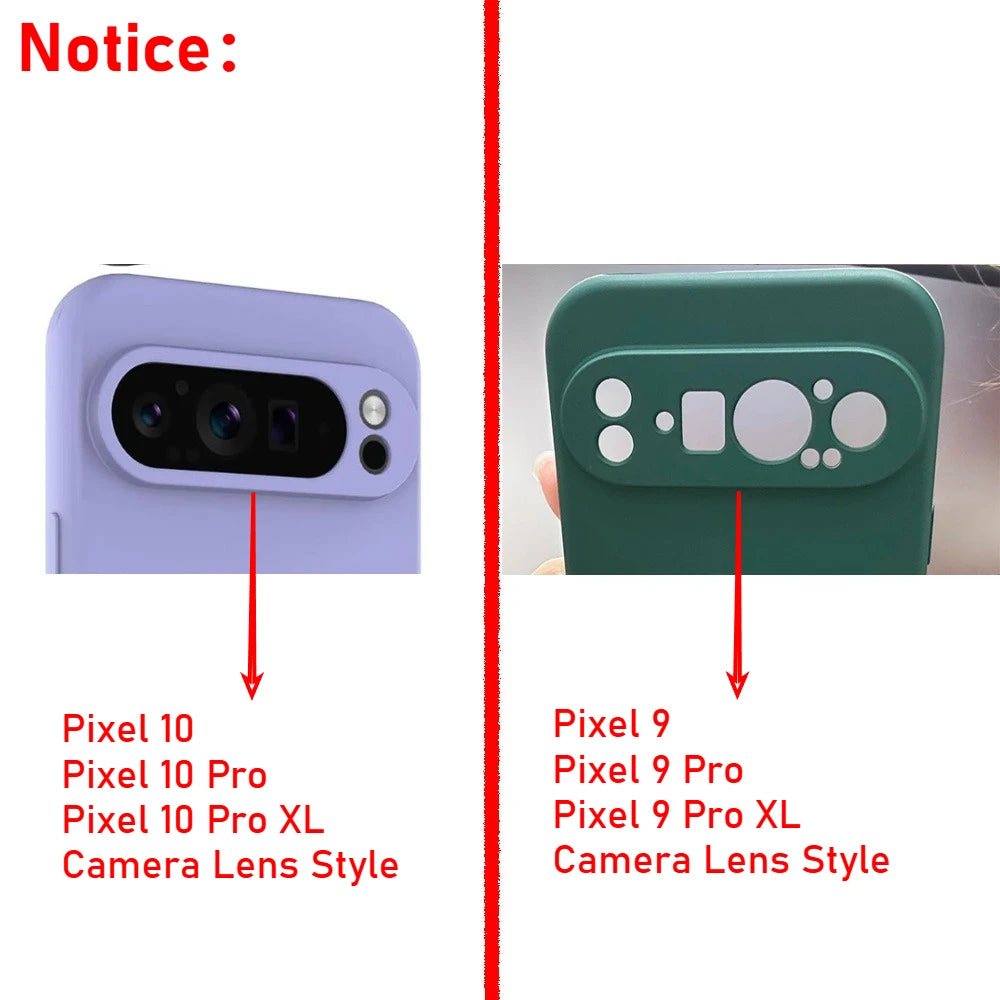 High Quality Skin-friendly Soft Silicone Anti-Drop Phone Case For Google Pixel 10A 10 9 Pro XL 8 7 6 A Shockproof Protect Cover