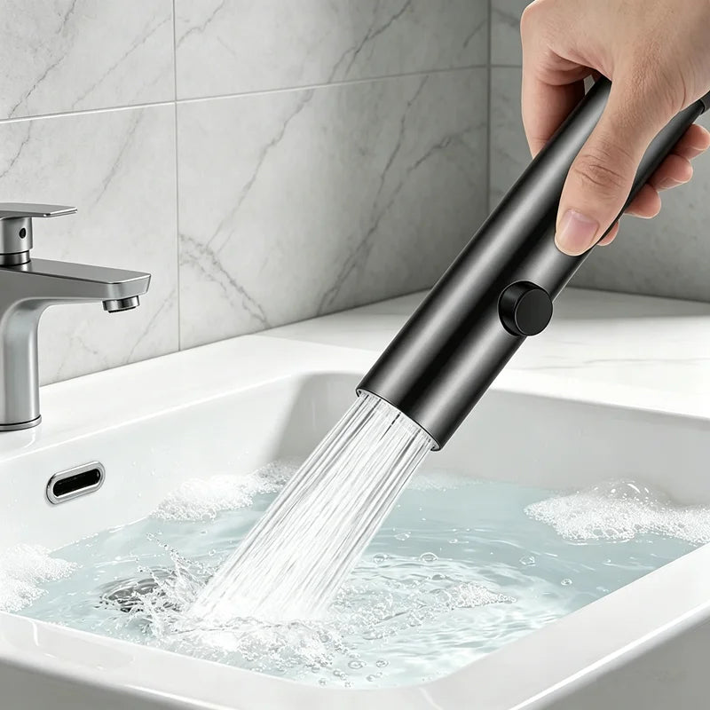 Gray portable toilet sprayer gun bathroom toilet 1.5m stretchable hose stainless steel bidet spray suit bathroom accessories