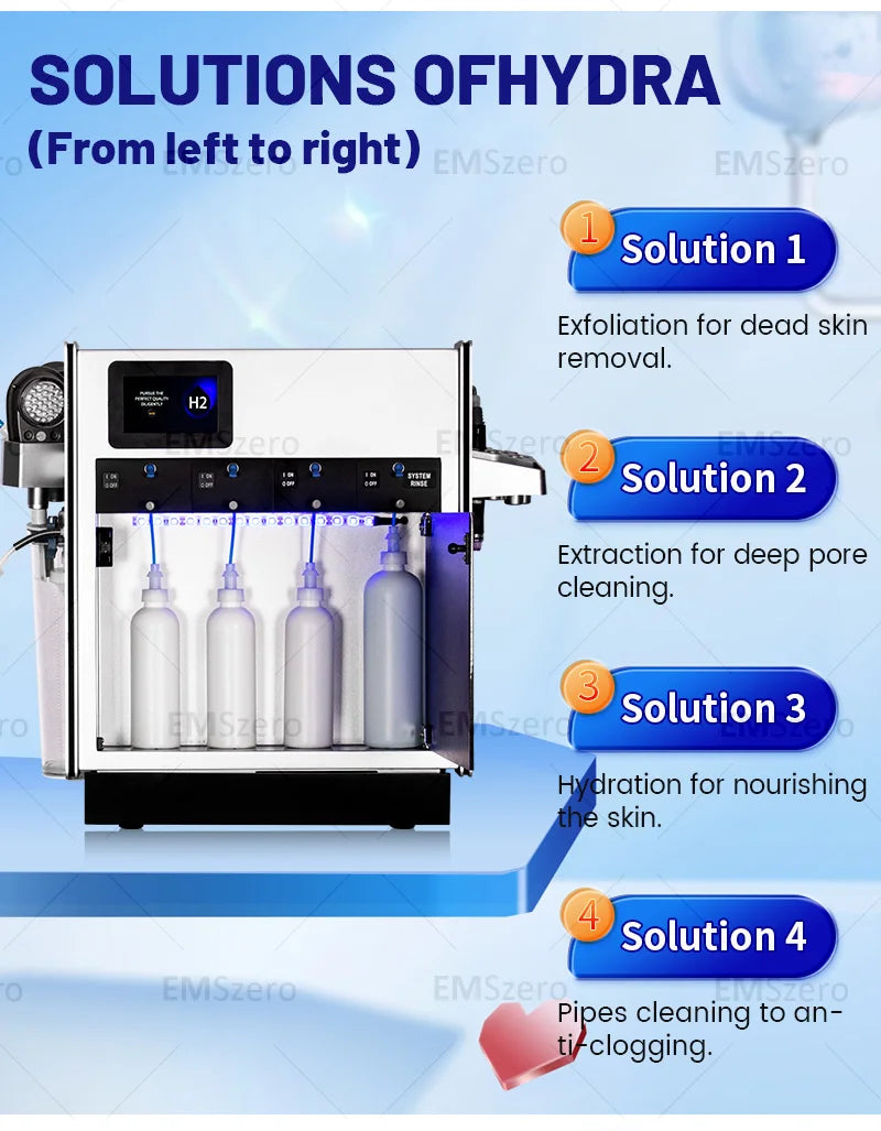 Professional H2 Machine For Deep Cleansing Hydration Anti Aging Skin Care Beauty Salon Equipment