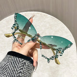 Rimless Butterfly Fashion Sunglasses — view 4