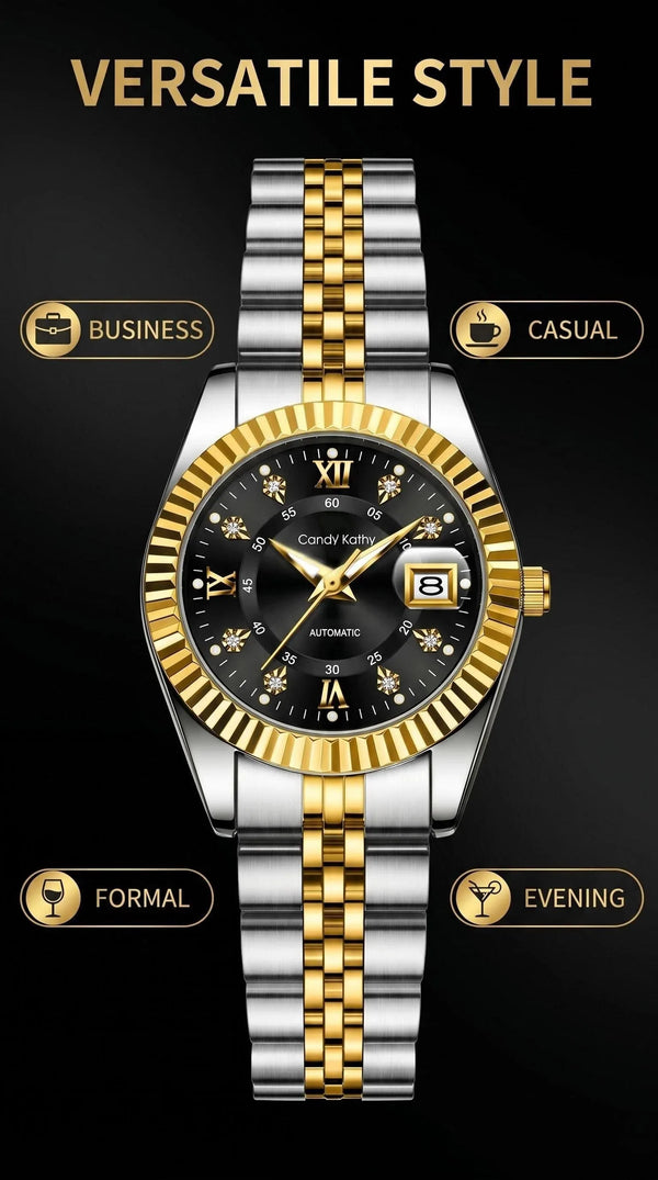 Classic Quartz Date Wristwatch