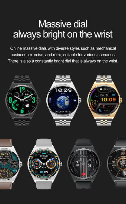 DAORKOW New Ultra thin Wireless Call SmartWatch Women Watches Men Sports Fitness Tracker Heart Rate Smartwatches For Android IOS