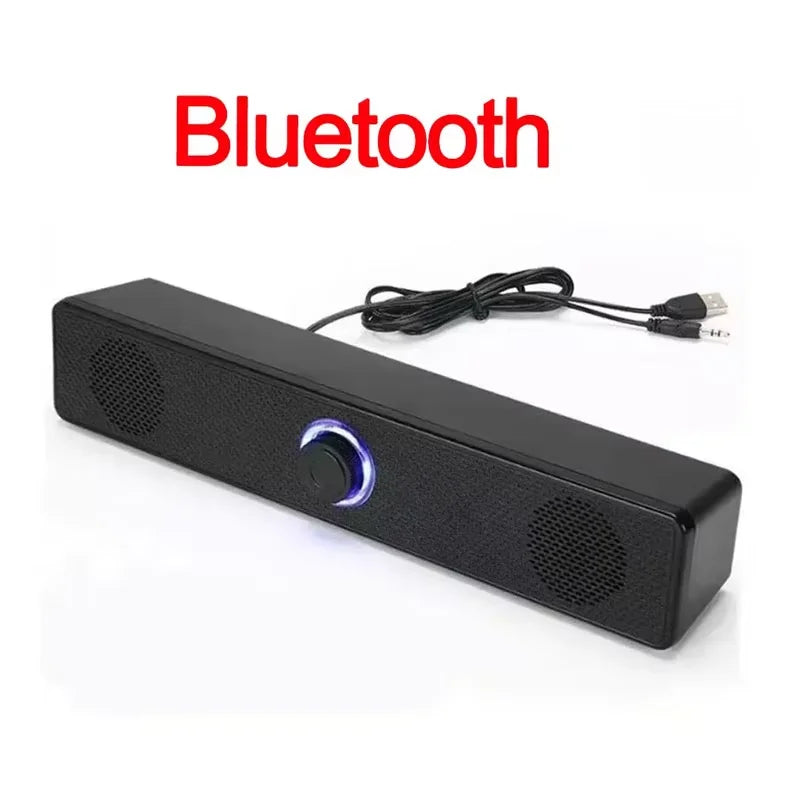 Wireless Soundbar for TV, Desk Audio Player & Home Theater Speaker for Movies, Music, Sports, Apartment & Living Room Use