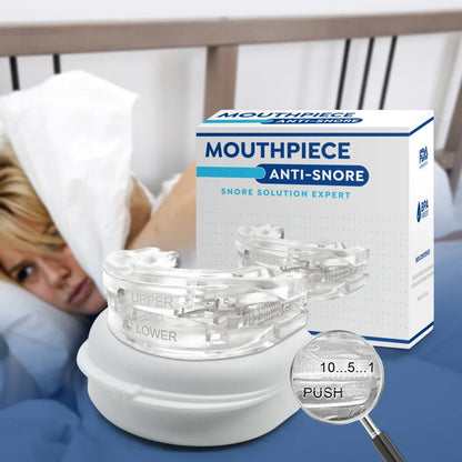 Reusable Anti Snore Mouth Guard with Storage Box Anti Snoring Bruxism Mouth Guard Improve Sleeping Reduction Snoring Device