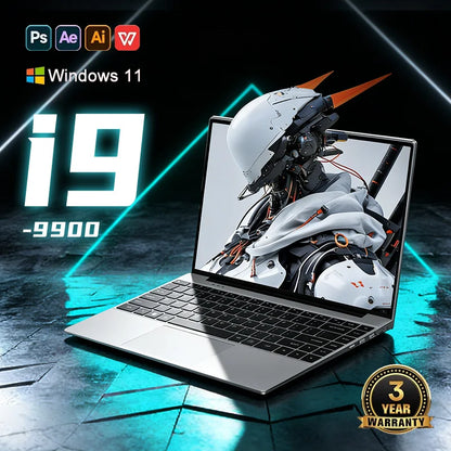 LENOU NEW 15.6" Laptop Intel Core i9-9900 32GB 2TB Windows 11 Gaming Computer PC Gamer office Ultra Slim Notebook 1920*1080 HD