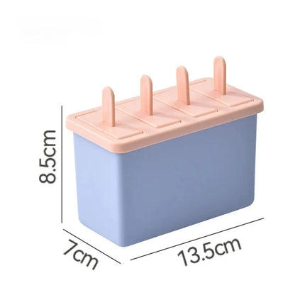 Popsicle/Sorbet Mold Food Grade Household Popsicle Making Frozen Ice Box Abrasive Tools with Lid Homemade Ice Cream Artifact
