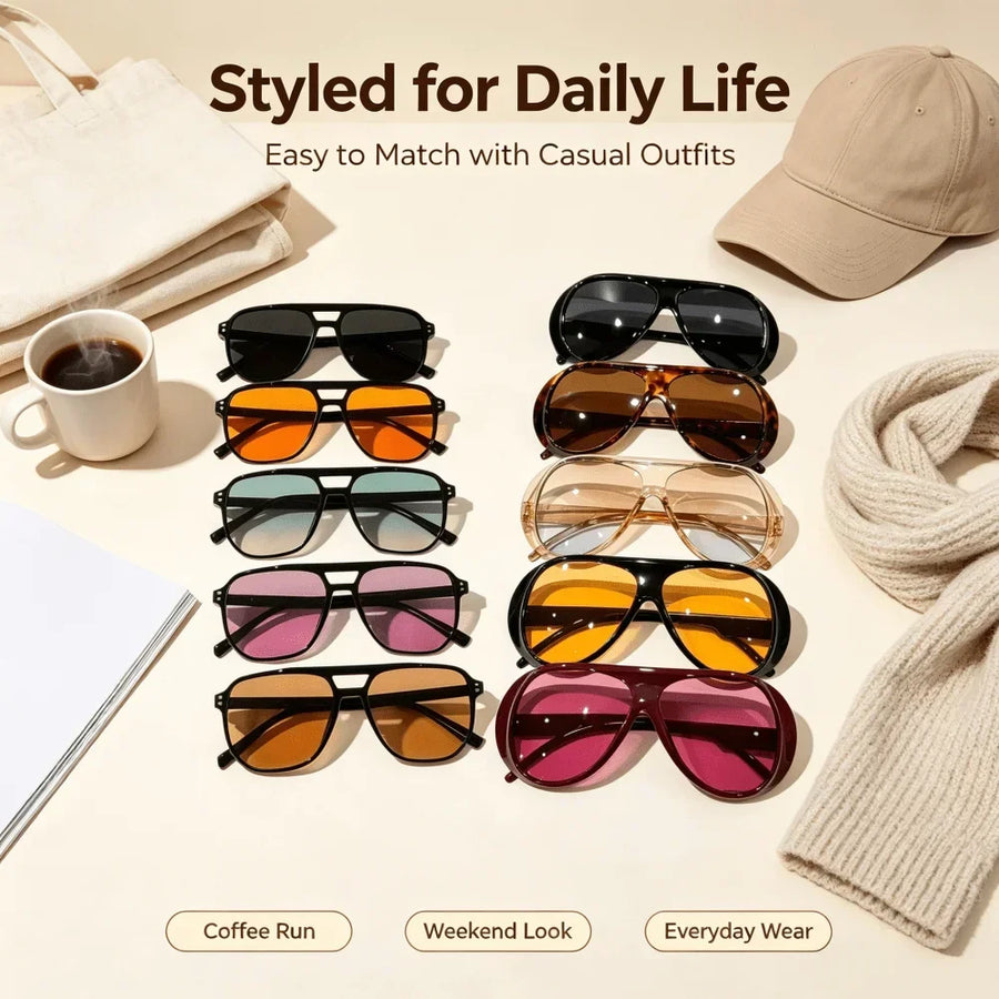 Assorted Oversized Sunglasses Set — view 1