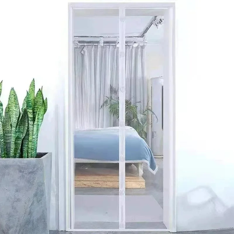 Mosquito-resistant Door Curtain Without Punching for Living Room Bedroom Dining Hands-free Mesh Partition To Prevent Insects