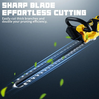 VIVSSO Cordless Electric Hedge Trimmer Lawn Mower Household Shrub Weeding Pruning Mower Garden Tools For Dewalt 20v Battery Pins