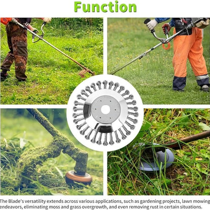 10/6/4inch Wire Brush Trimmer Weed Cutter Head Grass Moss Steel Wire Grass Trimmer Head For Garden Lawnmover Cutter Tools