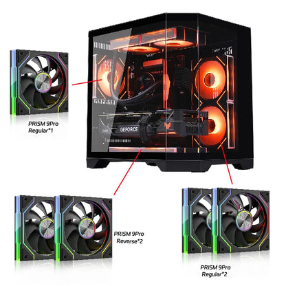 WJCOOLMAN Dreamer mini PC case M-ATX Three Sided Glass sea view room 240 water cooler Desktop computer case gabinetes gamer