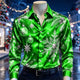 Men's Christmas Tree & Snowflake Shirt — view 7