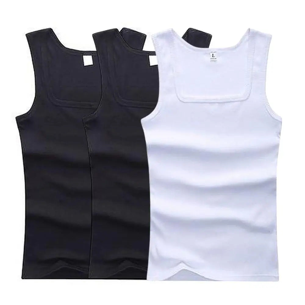 3PCS Summer Men Women Tank Top Cotton Sleeveless Shirt
Bodybuilding Muscle Vest Women Basic Elastic Tank Top Fitness T-shirt Hot