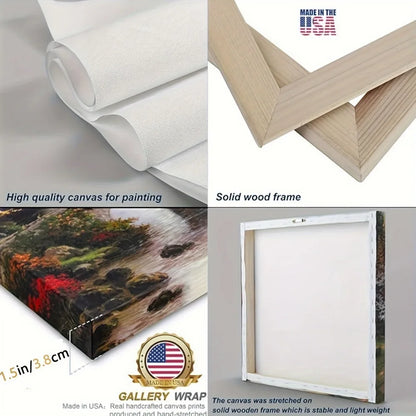 1.5 inch solid wood frame, canvas painting modern abstract canvas mural, suitable for living room, bedroom or hallway decoration