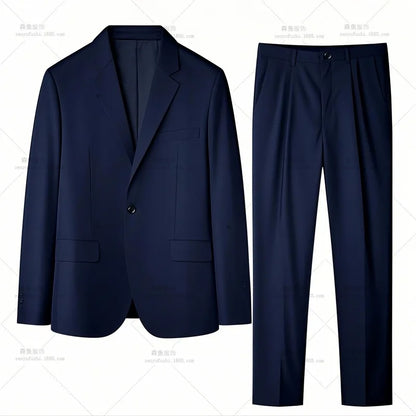High-quality Men's Fashionable Spring-autumn Formal Dress, Best Man Suit, Suit Set for Men, Two-piece Set for Work