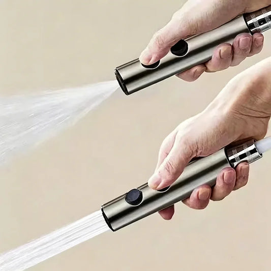 Gray portable toilet sprayer gun bathroom toilet 1.5m stretchable hose stainless steel bidet spray suit bathroom accessories